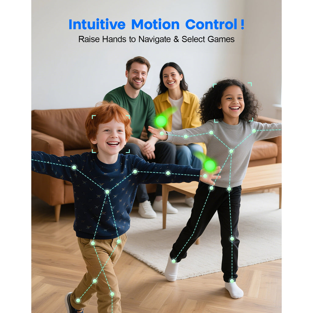 JIUMESS Motion Video Game Console for TV, Family Game System for Kids